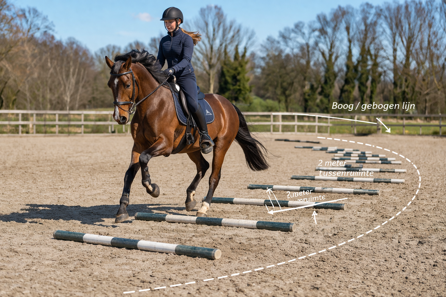 Drafbalken op een boog – kracht en souplesse trainen